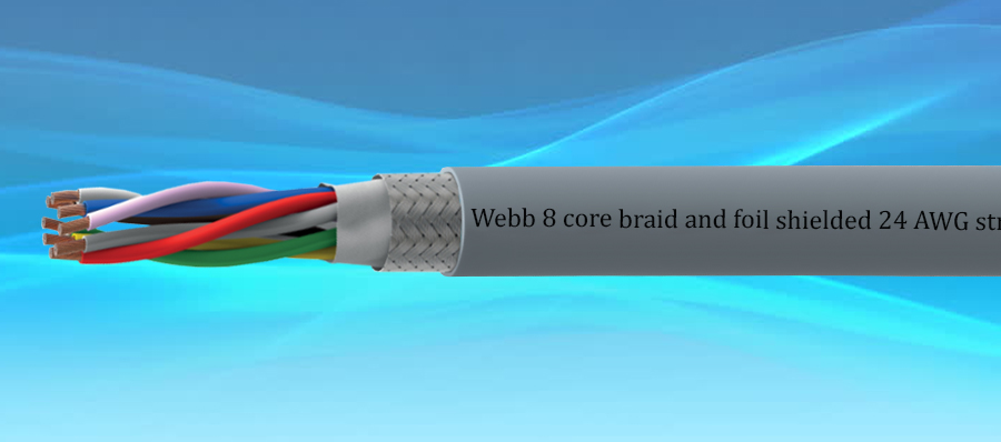 Foil and braid shielded control cable